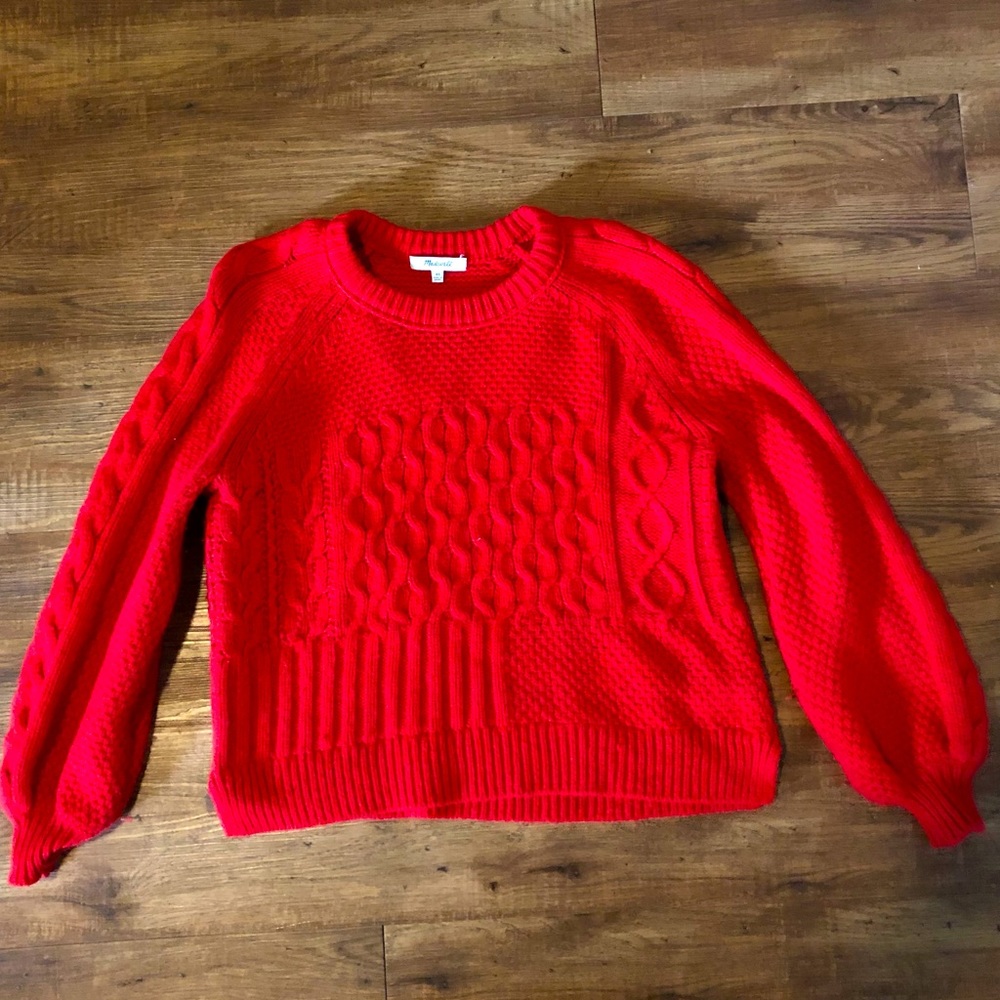 EUC Madewell Red Sweater size XS